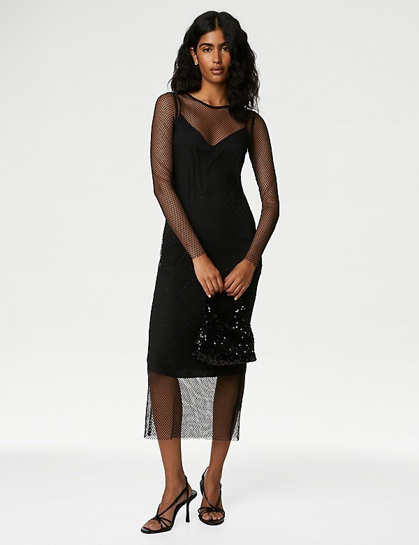 mark & spencer column dress 3