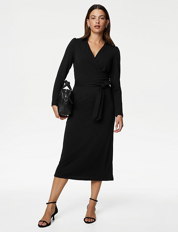 mark & spencer draped dress 2