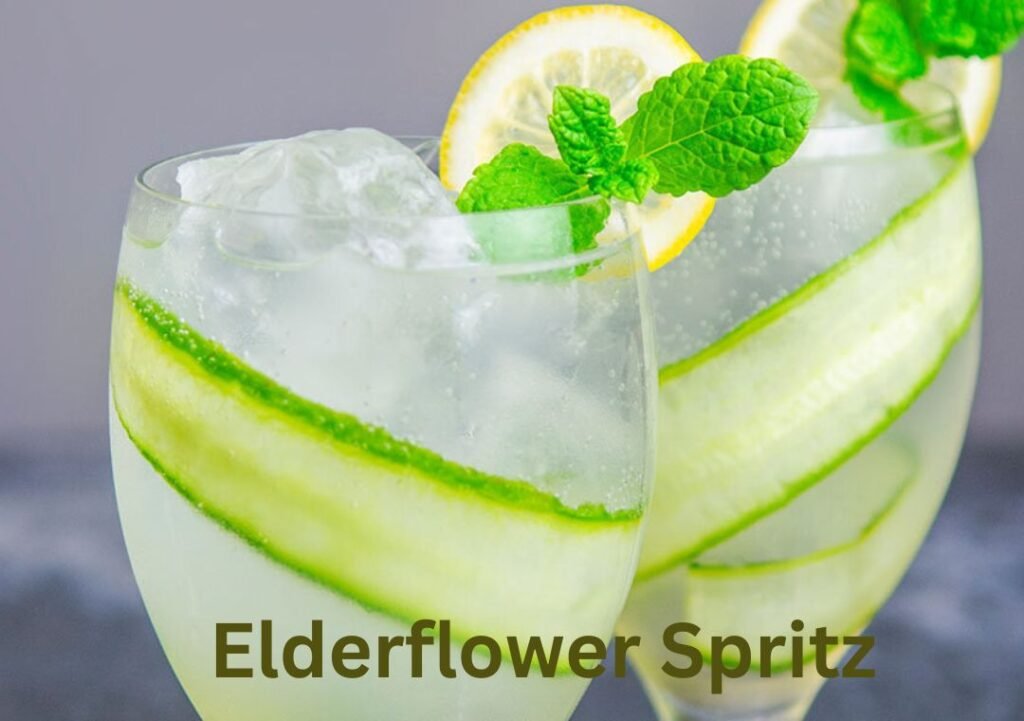 elderflower spritz low sugar alcoholic drinks