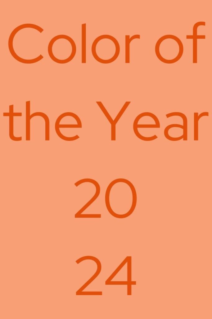 color of the year 2024 as pantone 13-1023 peach fuzz1