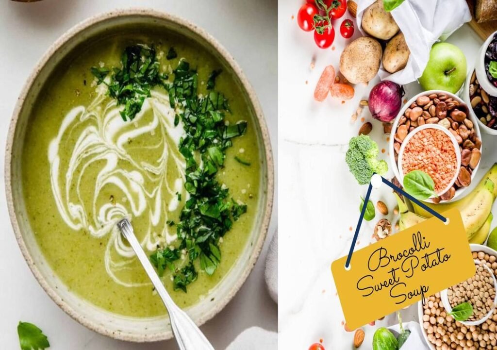 winter brocoli sweet potato soup