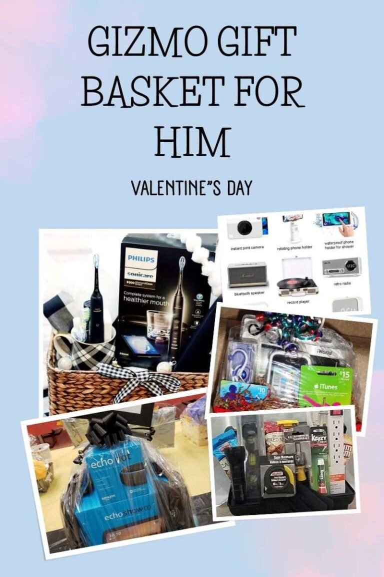 gizmo valentine gift basket for him