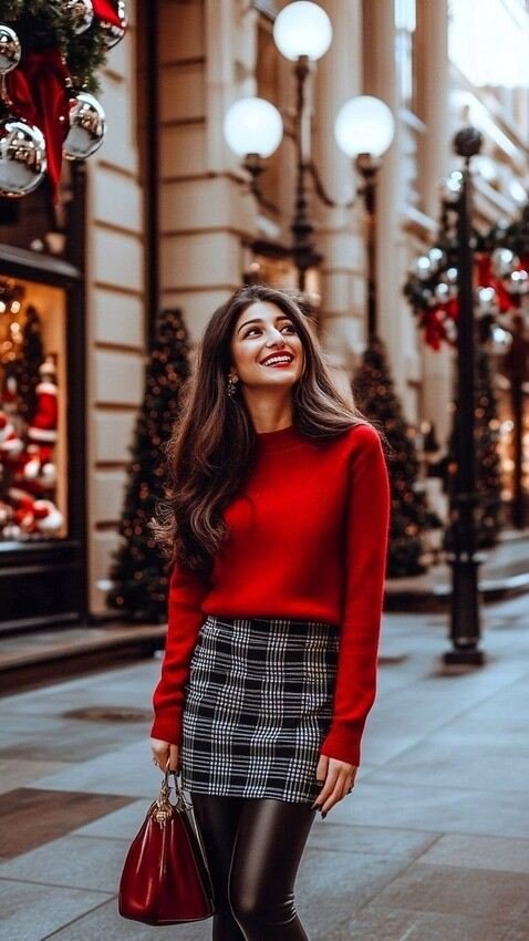 red jumper valentine day outfits