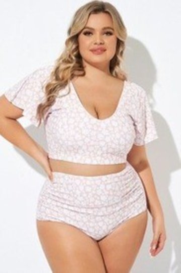 floral plus size swimsuits