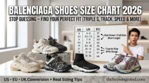 balenciaga shoes size chart details